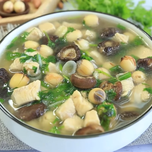 Gà Nấu Cháo Hạt Sen